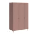 Möbel-Zeit Kleiderschrank ELEGANCE Line 3-türig Rosa/Beige Bild 2