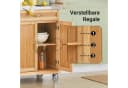 SoBuy Küchenwagen FKW13 Weiß/Natur mit Edelstahl-Arbeitsplatte Bild 5
