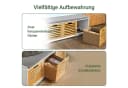 SoBuy Schuhbank FSR23 Sitzkommode mit 3 Körben Sitzbank mit Stauraum Bild 3