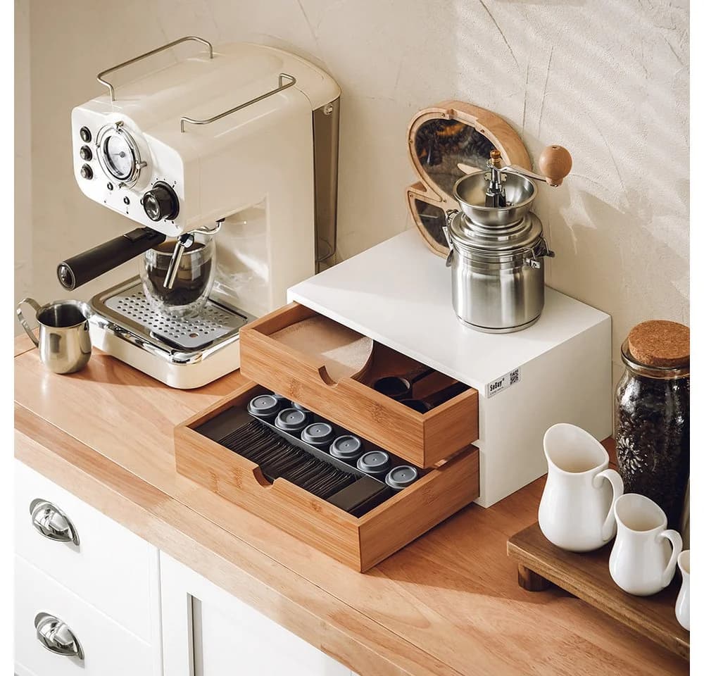SoBuy Kapselspender FRG180 Kaffeekapsel Box Kapselständer Aufbewahrungsbox Schubladenbox - Bild 3