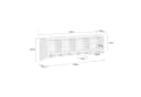 SoBuy Wandgarderobe FRG48 Flurgarderobe mit Ablage Wandregal mit 4/5 Haken Weiß Bild 5