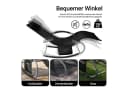 SoBuy Gartenliege OGS28x2 2-tlg. Schwarz Metall Kunstfaser Bild 3