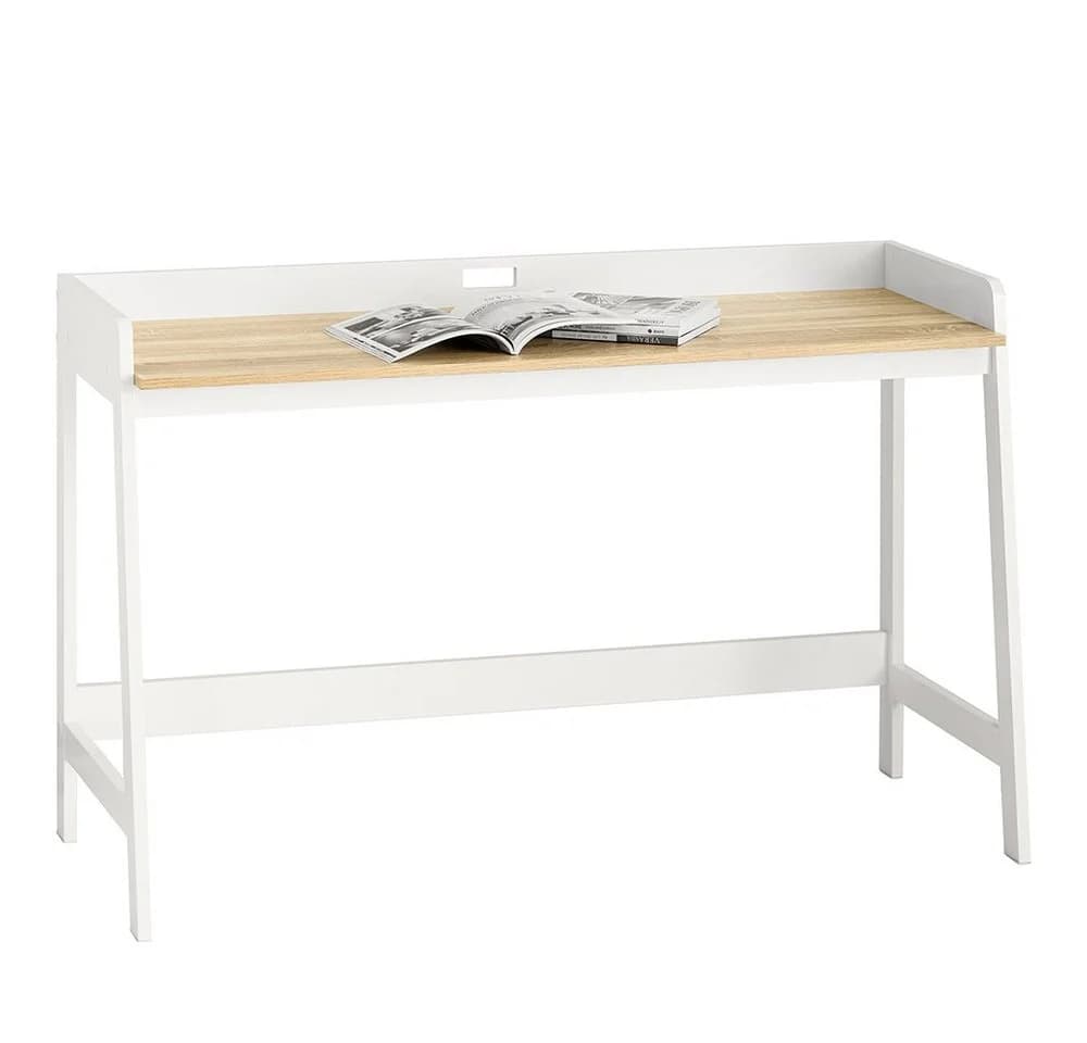 SoBuy Schreibtisch FWT41 Weiß/Natur Computertisch - Bild 2