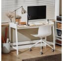 SoBuy Schreibtisch FWT41 Weiß/Natur Computertisch Bild 3