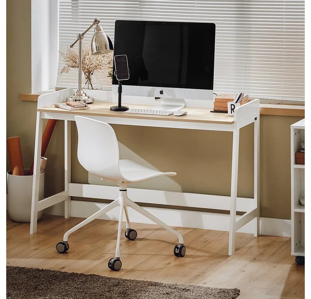 SoBuy Schreibtisch FWT41 Weiß/Natur Computertisch - Bild 4