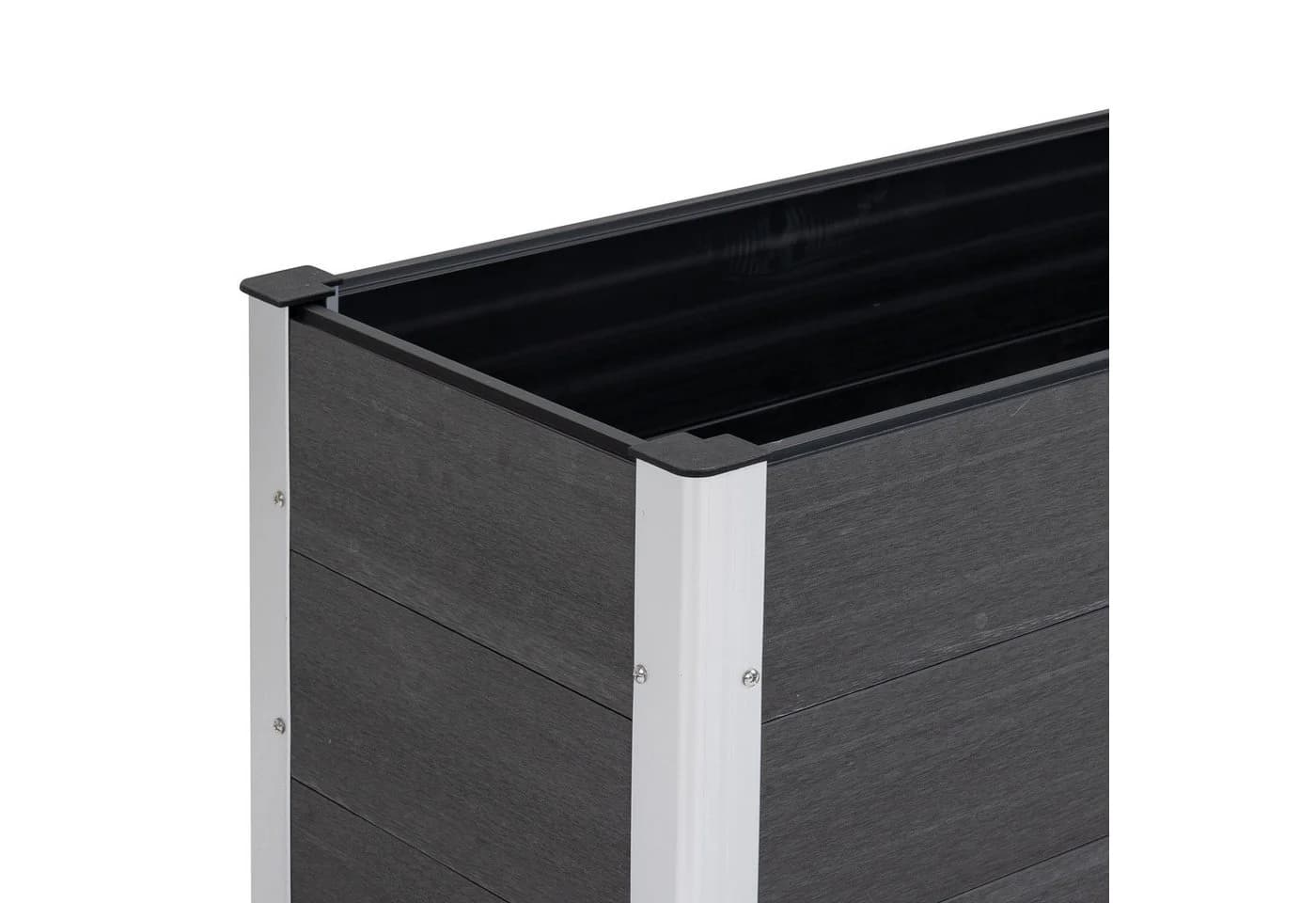 MC Star Hochbeet WPC Aluminium Grau