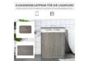 MC Star Wäschekorb 100L Bambus mit 2 Fächern und abnehmbarem Beutel Grau Bild 5
