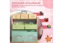 MC Star Kinderkleiderschrank mit 6 Stoffboxen Rosa Bild 1