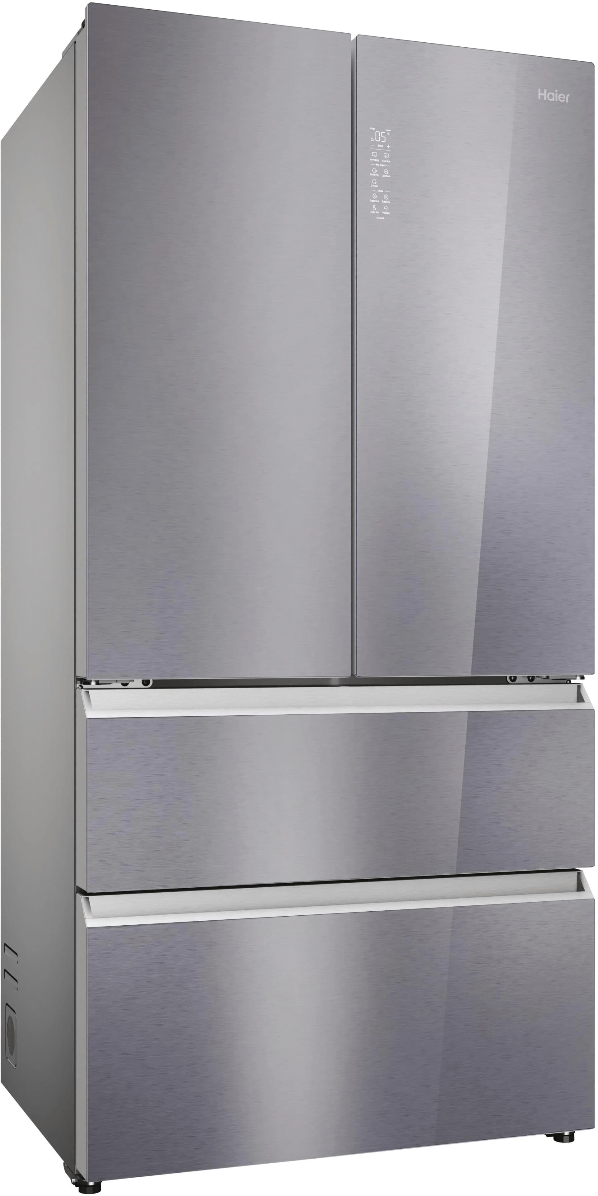 HAIER French Door Kühlschrank HFR79F19EFGK Saphir Edelstahl Glas