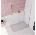 duschspa Duschwand Glaswand Duschtrennwand Walk in Dusche 200cm 8mm Nano Glas Bild 1