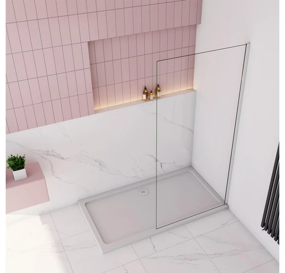 duschspa Duschwand Glaswand Duschtrennwand Walk in Dusche 200cm 8mm Nano Glas