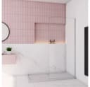 duschspa Duschwand Glaswand Duschtrennwand Walk in Dusche 200cm 8mm Nano Glas Bild 2