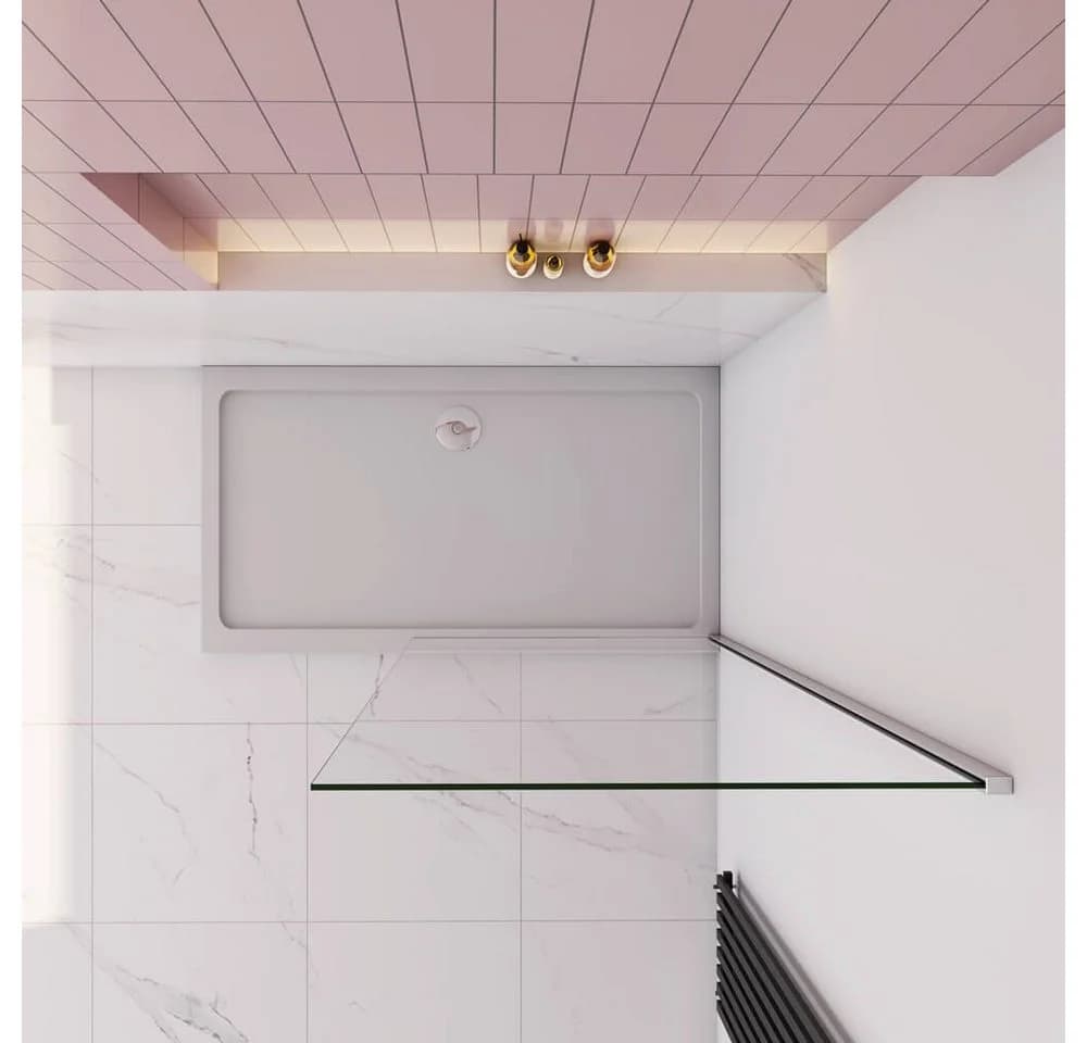 duschspa Duschwand Glaswand Duschtrennwand Walk in Dusche 200cm 8mm Nano Glas - Bild 3