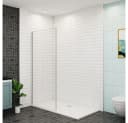 duschspa Duschwand 10mm Nano Glas Walk in Dusche Bild 2