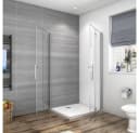 duschspa Eckdusche Falttür ESG NANO Glas 70x70 cm Bild 1
