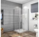 duschspa Eckdusche Falttür ESG NANO Glas 70x70 cm Bild 2