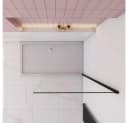 duschspa Duschwand 30-160cm Nano Glas ESG Sicherheitsglas Schwarz Bild 3