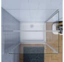duschspa Eckdusche 185cm Glas Drehtür + Seitenwand Bild 4