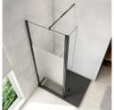 duschspa Duschwand 200cm mit Flipper-Panel und Sicherheitsglas Bild 4