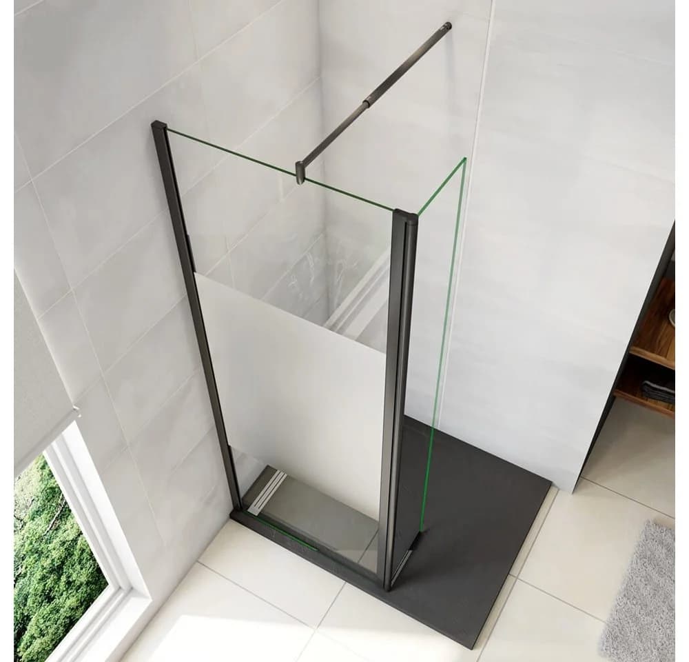 duschspa Duschwand 200cm mit Flipper-Panel und Sicherheitsglas - Bild 4