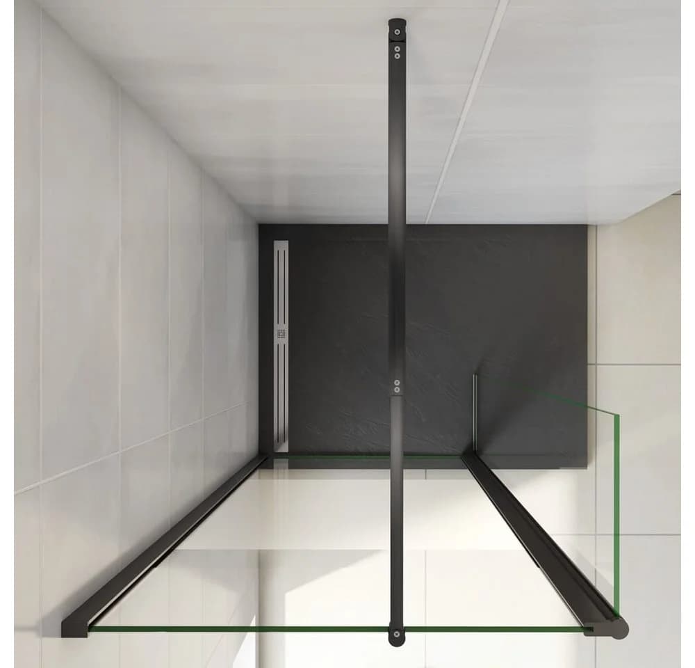 duschspa Duschwand 200cm mit Flipper-Panel und Sicherheitsglas - Bild 5