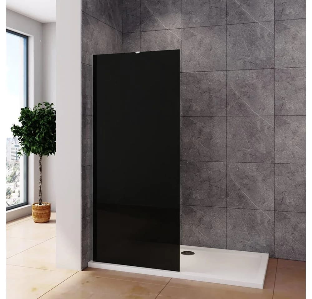 duschspa Duschwand 8mm ESG Glas Schwarz Silber - Bild 2