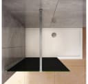 duschspa Duschwand 8mm ESG Glas Schwarz Silber Bild 3