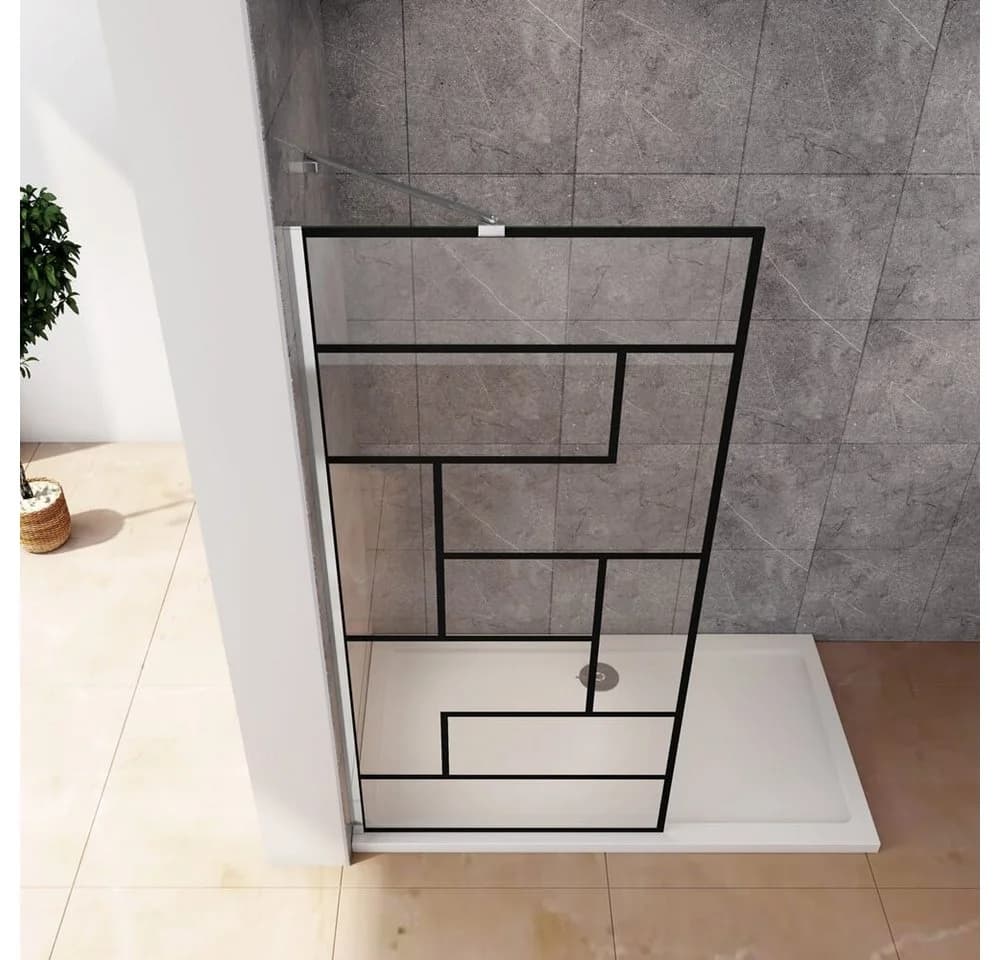 duschspa Duschwand 8mm ESG Glas Walk-in Dusche mit Nano-Beschichtung