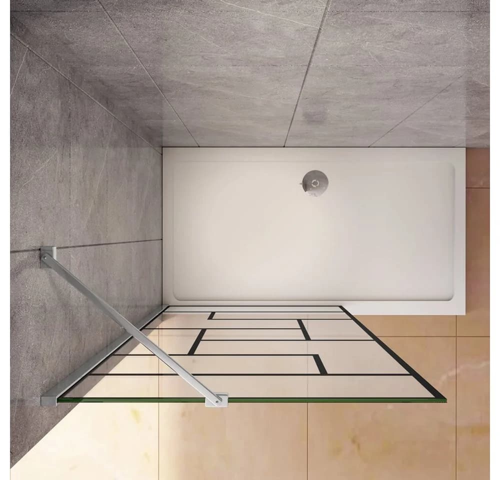 duschspa Duschwand 8mm ESG Glas Walk-in Dusche mit Nano-Beschichtung - Bild 3