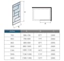 duschspa Duschwand 8mm ESG Glas Walk-in Dusche mit Nano-Beschichtung Bild 4