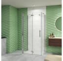 duschspa Komplettdusche U-Form ESG Glas Falttür Bild 2