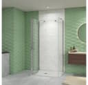 duschspa Komplettdusche U-Form ESG Glas Falttür Bild 3