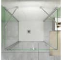 duschspa Komplettdusche U-Form ESG Glas Falttür Bild 5