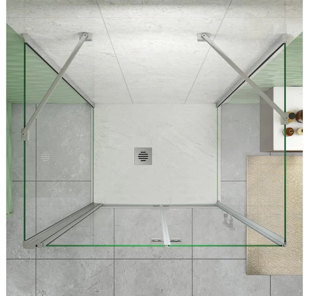 duschspa Komplettdusche U-Form ESG Glas Falttür - Bild 5