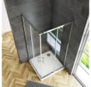 duschspa Eckdusche Schiebetür Eckeinstieg Duschkabine Glastür Bild 4