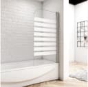 duschspa Badewannenaufsatz NANO Glas mit Querstreifen Drehwand Bild 2
