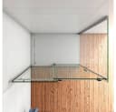duschspa Eckdusche 8mm NANO Glas Schiebetür mit Seitenwand Bild 5