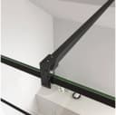 duschspa Duschwand 200cm Schwarz 8mm ESG Glas Nano Bild 4