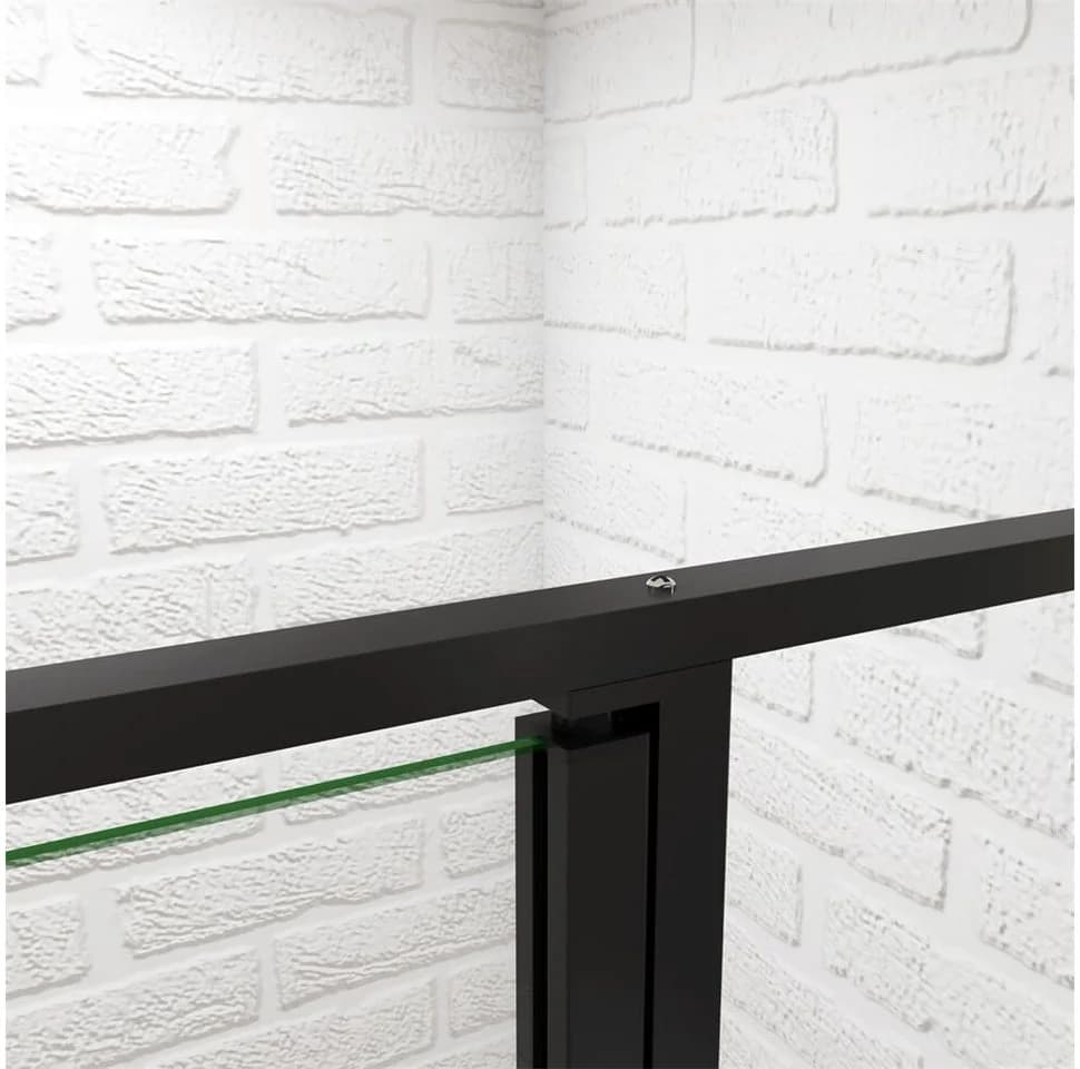 duschspa Dusch-Drehtür 6mm ESG Nano Glas Schwarz Aluminium - Bild 5
