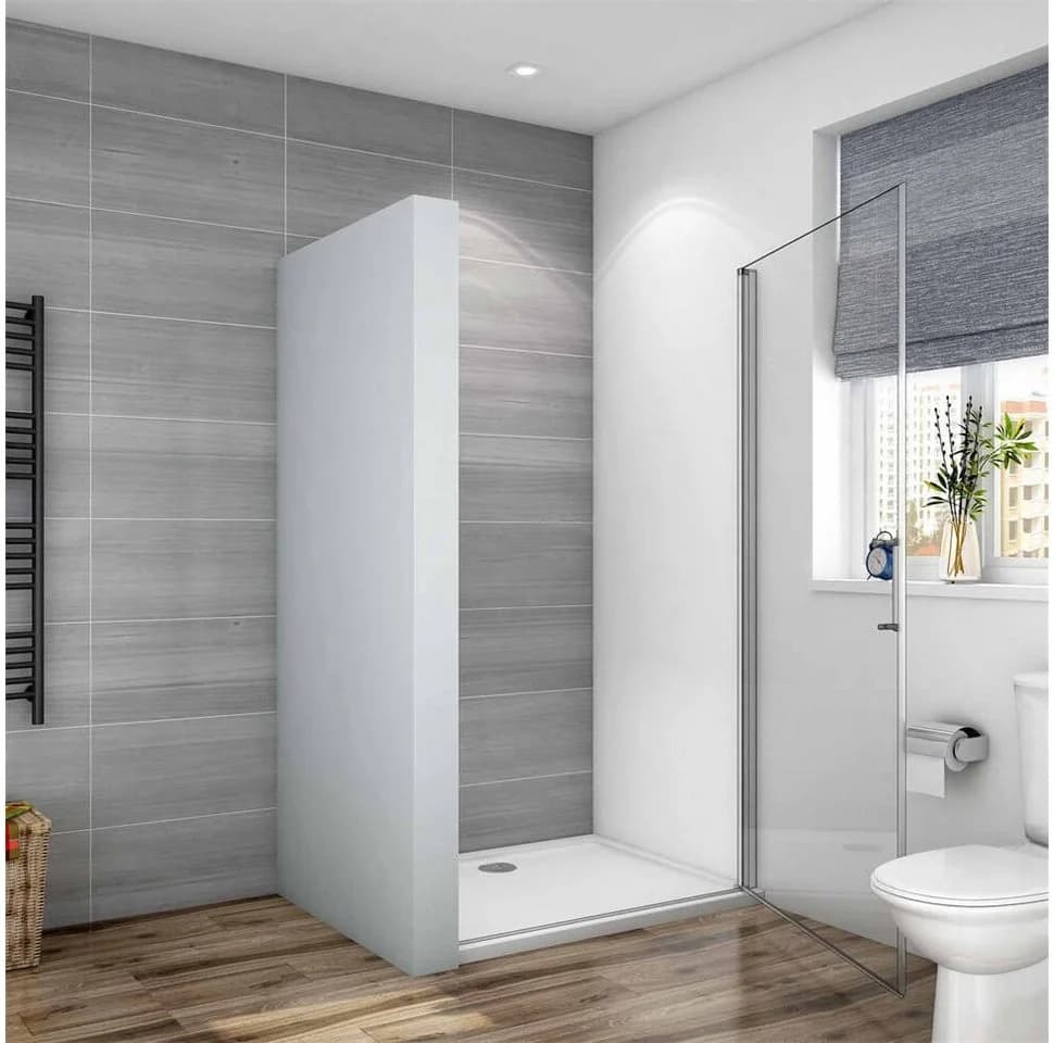 duschspa Dusch-Drehtür Klarglas ESG Aluminium mattgrau - Bild 3