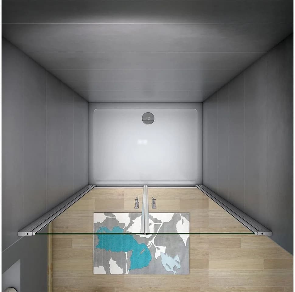 duschspa Dusch-Schwingtür Klarglas Aluminiumrahmen mattgrau - Bild 5