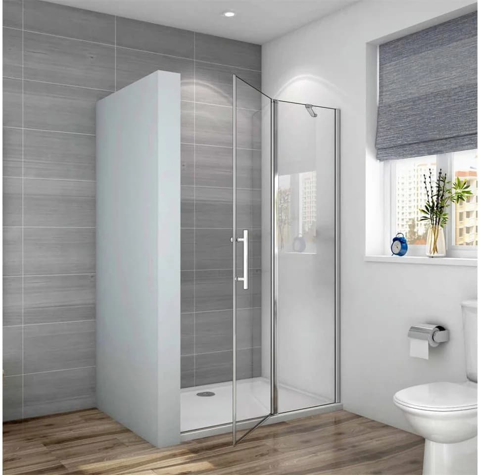 duschspa Dusch-Drehtür 6mm ESG Glas verchromt