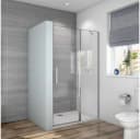 duschspa Dusch-Drehtür 6mm ESG Glas verchromt Bild 2
