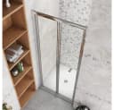 duschspa Dusch-Falttür Glastür Duschtür Nischentür Falttür Duschabtrennung ESG Glas Dusche Bild 4
