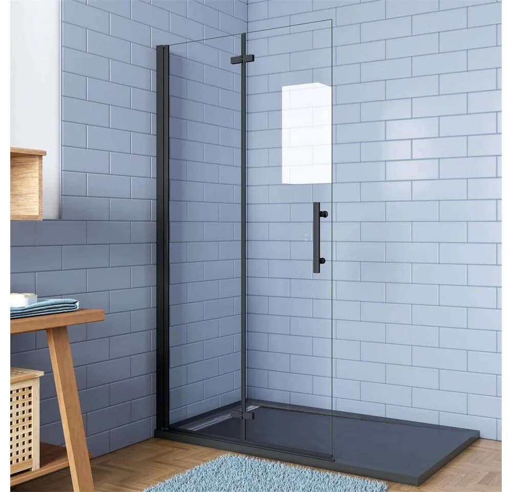 duschspa Duschwand mit Sicherheitsglas und Aluminiumrahmen - Bild 2