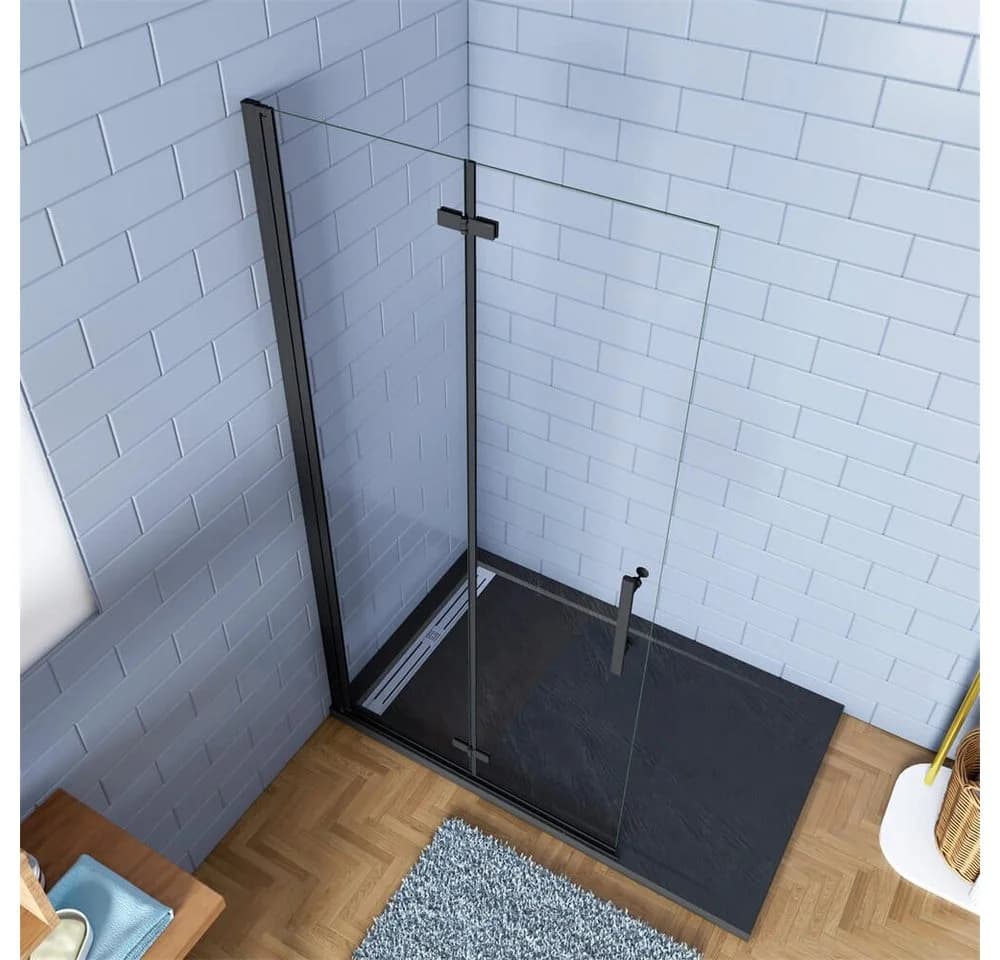 duschspa Duschwand mit Sicherheitsglas und Aluminiumrahmen - Bild 3