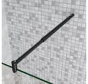 duschspa Duschwand 10mm ESG Sicherheitsglas Schwarz Bild 4