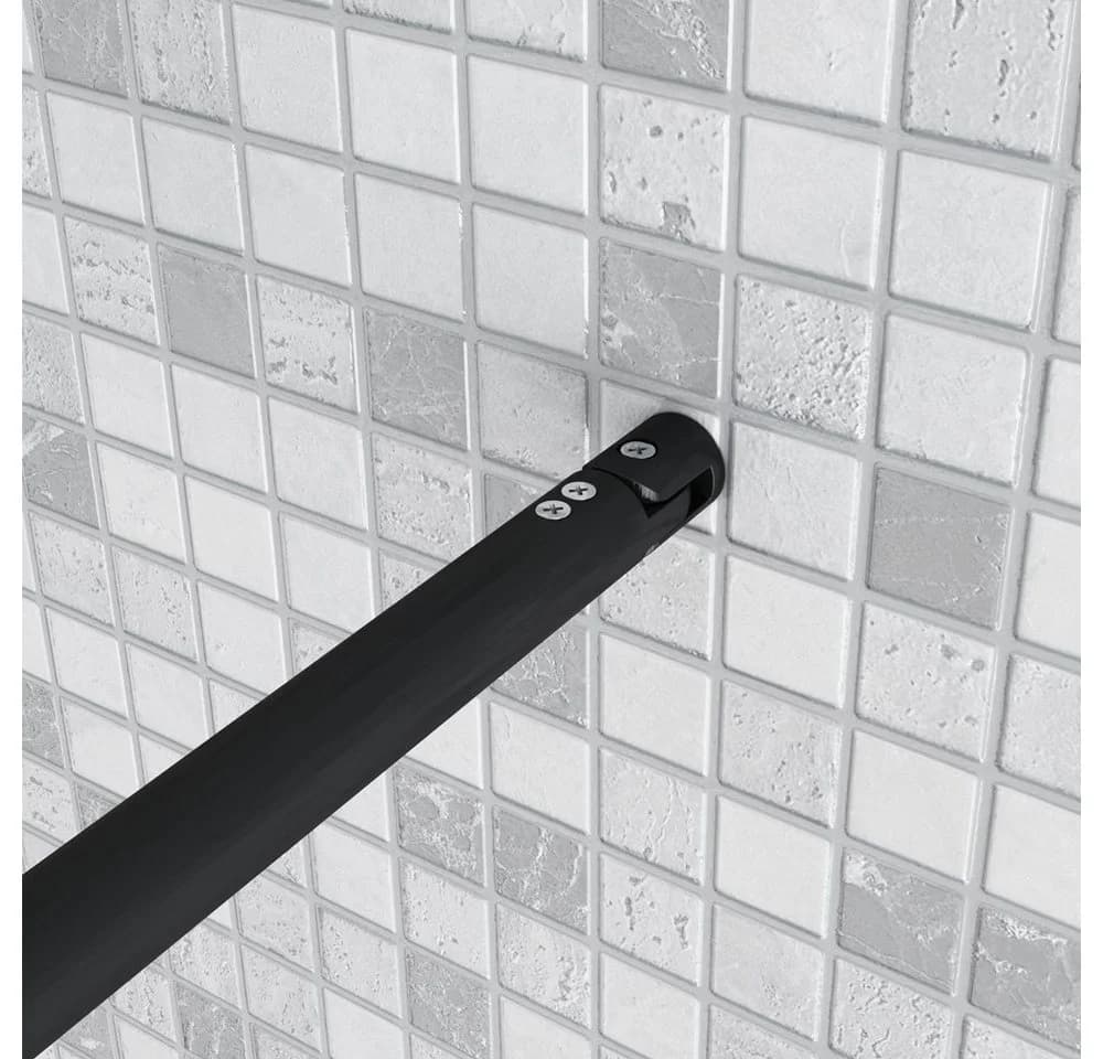 duschspa Duschwand 10mm ESG Sicherheitsglas Schwarz - Bild 5