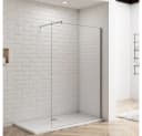 duschspa Duschwand 200cm ESG Glas Aluminiumrahmen Bild 2
