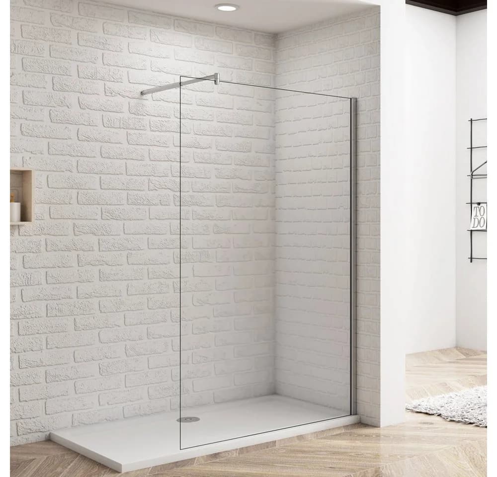 duschspa Duschwand 200cm ESG Glas Aluminiumrahmen - Bild 2